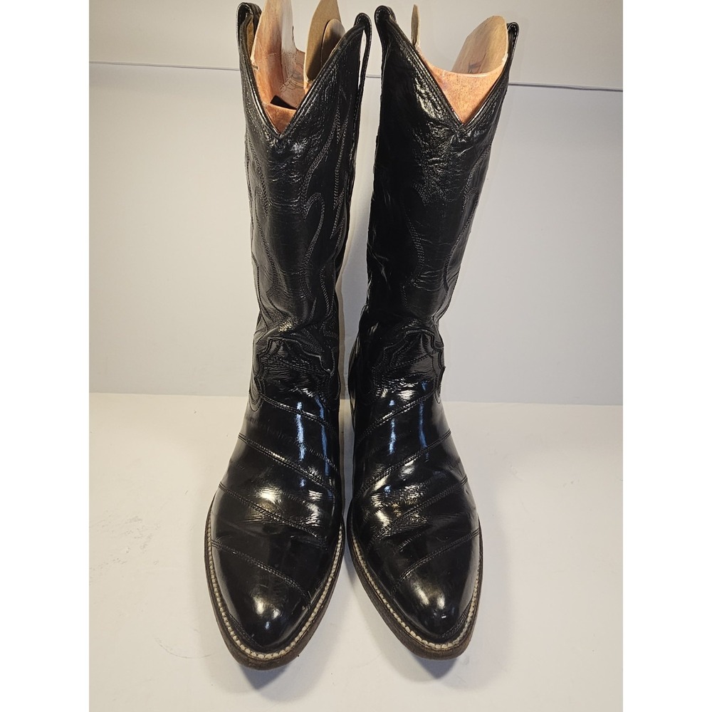 Rebelde Black Women's Vintage Leather‎ Boots Size 7C